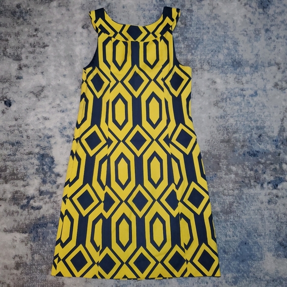 Ralph Lauren Black Label Geometric Sleeveless Shift A-Line Dress Size 10 - Picture 9 of 9